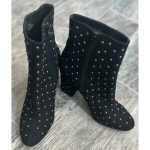 Women LUCKY BRAND Wesson 2 Studded Bootie Black Size 9